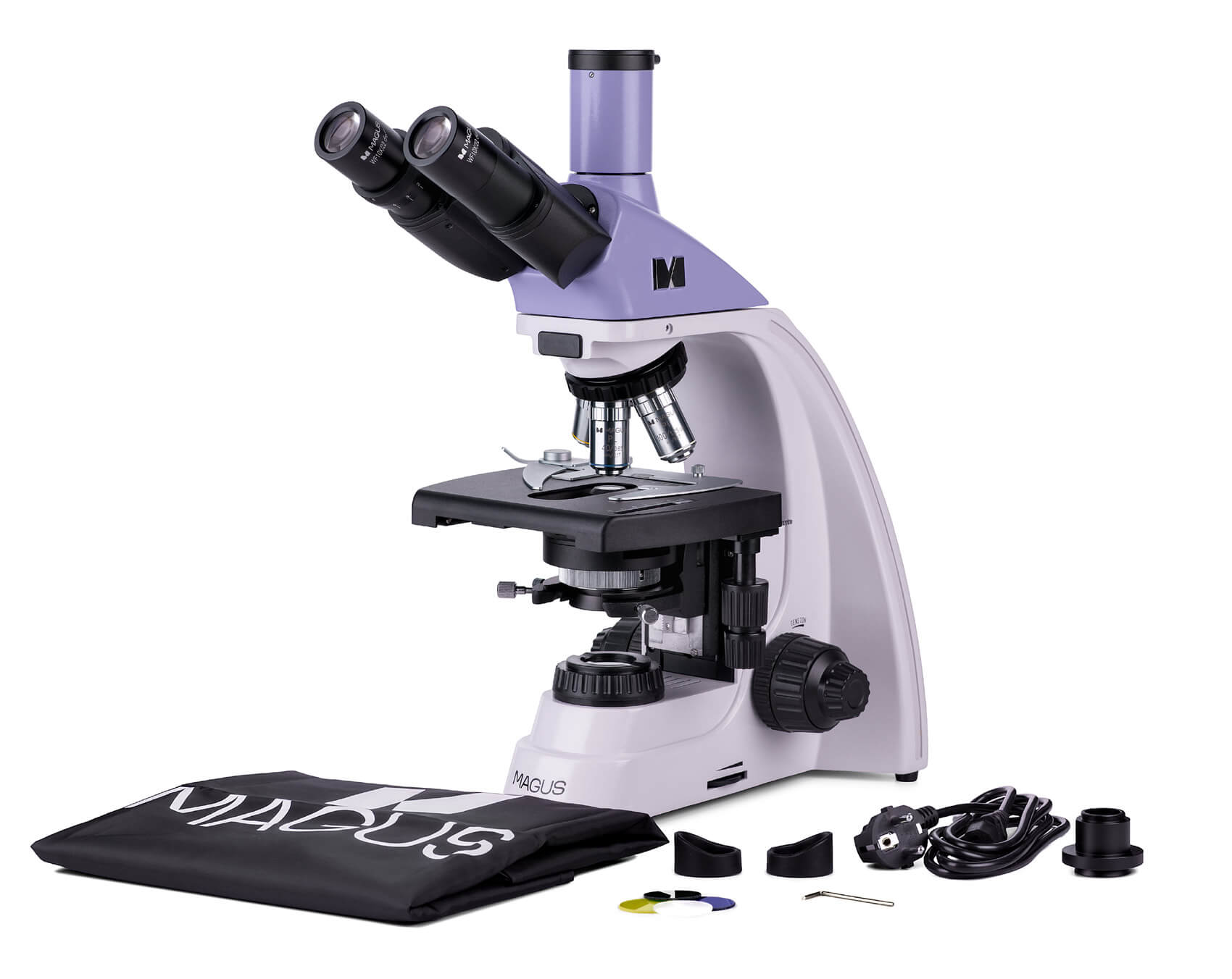 Biologický trinokulárny mikroskop MAGUS Bio 250T obsah balenia